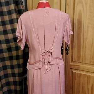 Boho pink dress